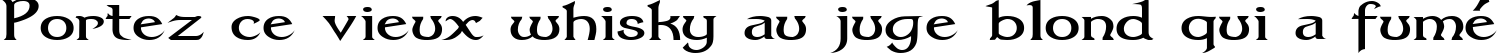 Пример написания шрифтом Dumbledor 3 Wide текста на французском
