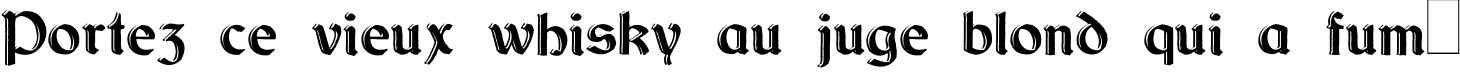 Пример написания шрифтом Dundalk_HandDrawn текста на французском