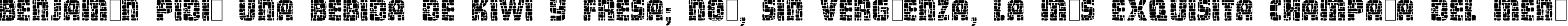 Пример написания шрифтом Dungeon Blocks Filled текста на испанском