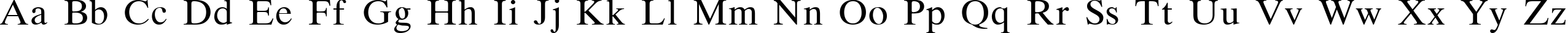 Пример написания английского алфавита шрифтом Dutch Normal