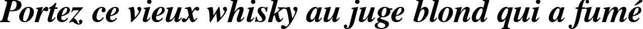 Пример написания шрифтом Dutch 801 Bold Italic BT текста на французском
