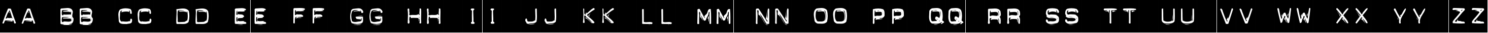 Пример написания английского алфавита шрифтом DynamoeC