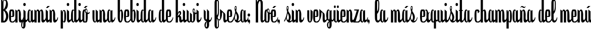 Пример написания шрифтом Dyspepsia текста на испанском