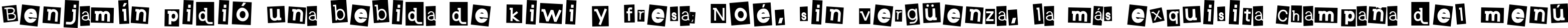 Пример написания шрифтом Earwig Factory текста на испанском