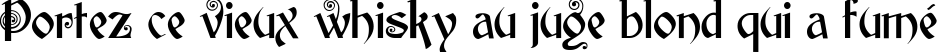 Пример написания шрифтом Edisson текста на французском