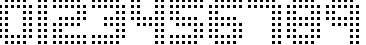 Пример написания цифр шрифтом Edit Undo Dot BRK