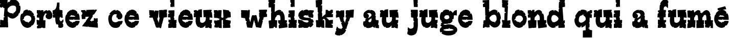 Пример написания шрифтом Edmunds Distressed текста на французском