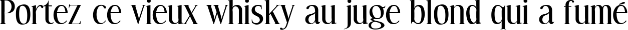 Пример написания шрифтом Effloresce текста на французском