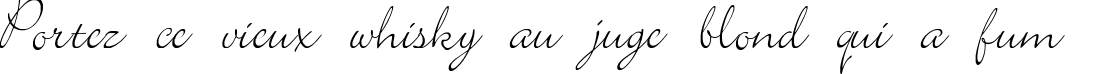Пример написания шрифтом Elegant текста на французском