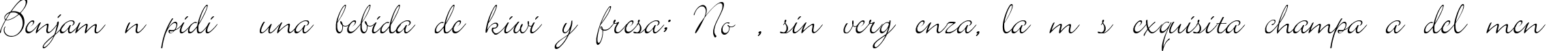 Пример написания шрифтом Elegant текста на испанском