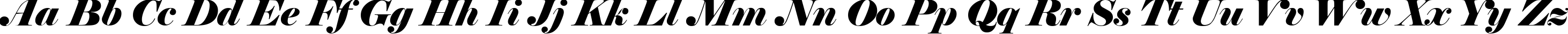 Пример написания английского алфавита шрифтом Elephant Italic
