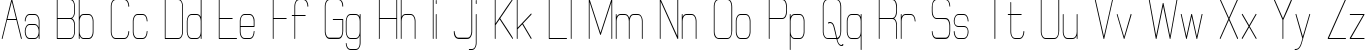 Пример написания английского алфавита шрифтом Elgethy Condensed