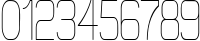 Пример написания цифр шрифтом Elgethy Condensed