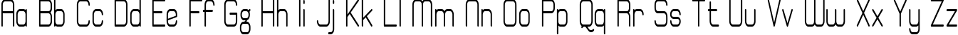 Пример написания английского алфавита шрифтом Elgethy Est Bold Condensed