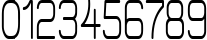 Пример написания цифр шрифтом Elgethy Est Bold Condensed
