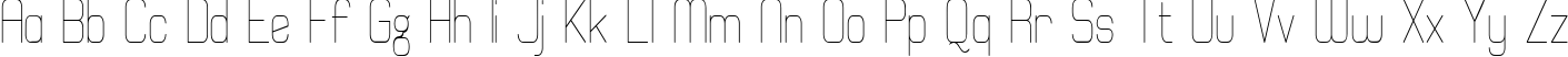 Пример написания английского алфавита шрифтом Elgethy Est Condensed