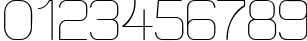 Пример написания цифр шрифтом Elgethy Est