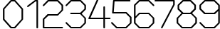 Пример написания цифр шрифтом Elgethy Est Square