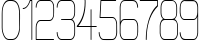 Пример написания цифр шрифтом Elgethy Est Upper Condensed