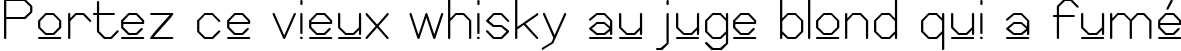 Пример написания шрифтом Elgethy Square Upper текста на французском