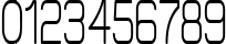 Пример написания цифр шрифтом Elgethy Upper Bold Condensed