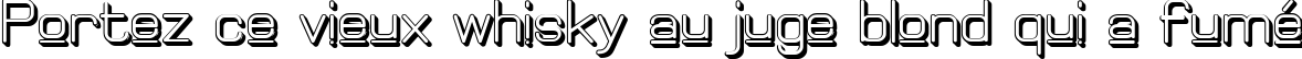 Пример написания шрифтом Elgethy Upper Bold текста на французском