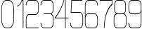 Пример написания цифр шрифтом Elgethy Upper Condensed