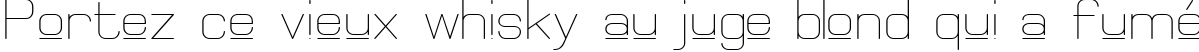 Пример написания шрифтом Elgethy Upper текста на французском