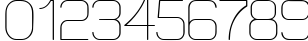 Пример написания цифр шрифтом Elgethy Upper