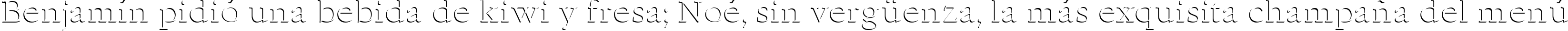 Пример написания шрифтом Emboss-Normal текста на испанском