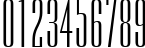 Пример написания цифр шрифтом Empire BT