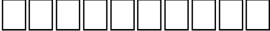 Пример написания цифр шрифтом EmporiumCapitals