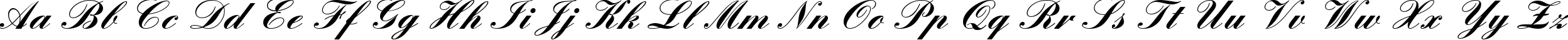 Пример написания английского алфавита шрифтом EnglischeSchT Bold