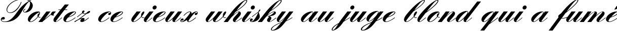 Пример написания шрифтом EnglischeSchT Bold текста на французском