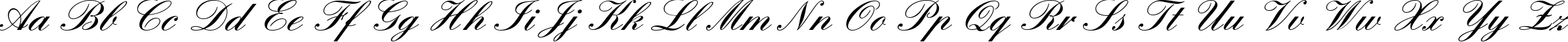 Пример написания английского алфавита шрифтом EnglischeSchTDemBol