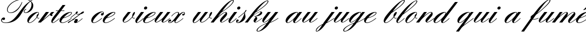 Пример написания шрифтом EnglischeSchTDemBol текста на французском
