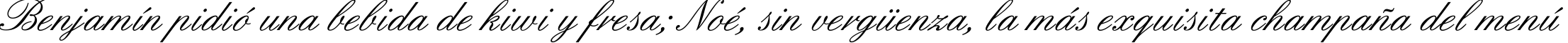 Пример написания шрифтом English текста на испанском