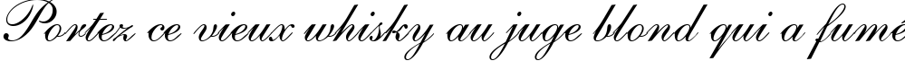 Пример написания шрифтом English 111 Adagio BT текста на французском