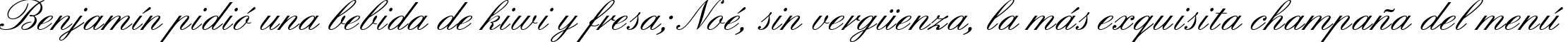 Пример написания шрифтом English 157 BT текста на испанском