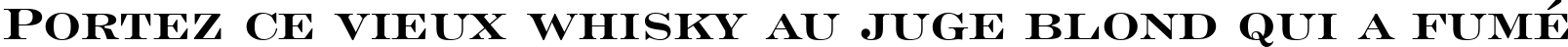 Пример написания шрифтом Engravers' Roman Bold BT текста на французском