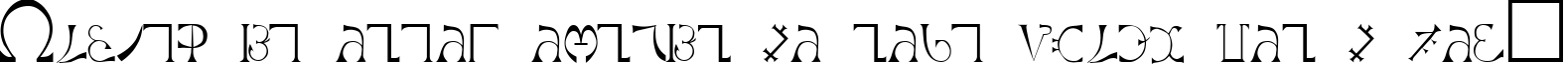 Пример написания шрифтом Enochian Regular текста на французском