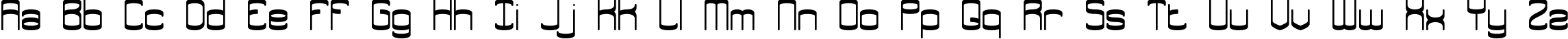 Пример написания английского алфавита шрифтом Enthuse Solid BRK