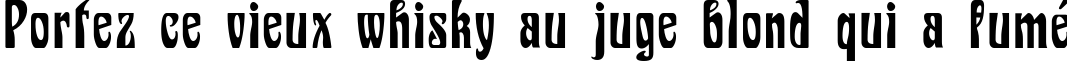 Пример написания шрифтом Epoque текста на французском