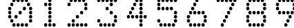Пример написания цифр шрифтом Epson1