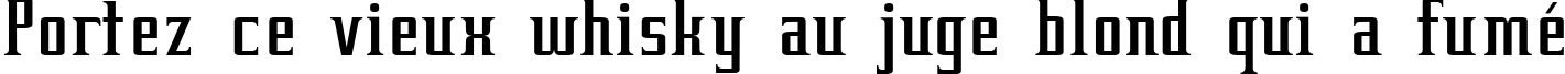 Пример написания шрифтом Equine текста на французском
