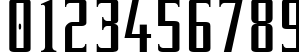 Пример написания цифр шрифтом Equine