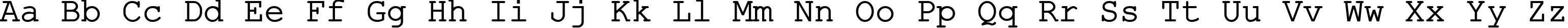Пример написания английского алфавита шрифтом ER Kurier 1251