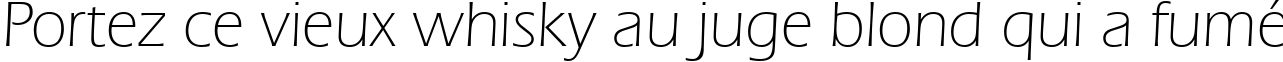 Пример написания шрифтом Eras Light BT текста на французском