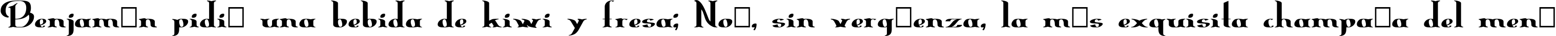 Пример написания шрифтом ErasmusInline текста на испанском