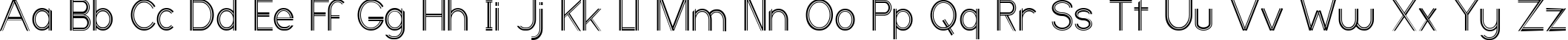 Пример написания английского алфавита шрифтом Ericott